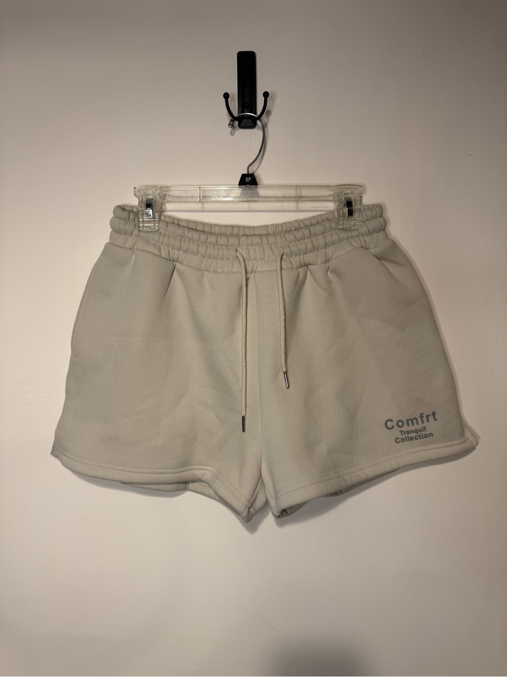 Comfrt Tranquility Collection 2” Sweat Shorts Bone Beige Size Medium Loungewear